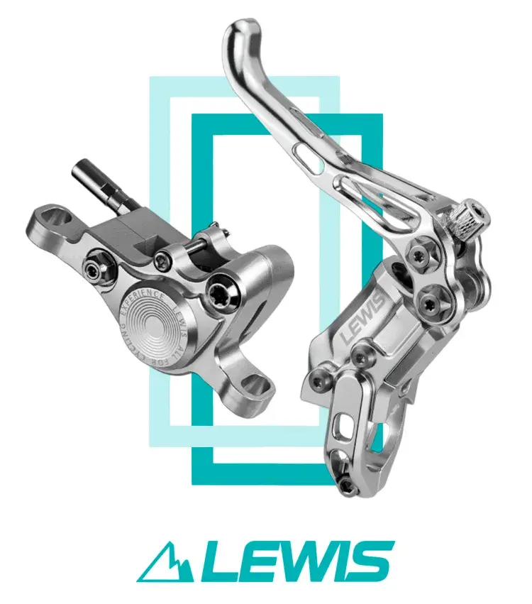 Комплект дисковых тормозов Lewis LV2 Radial Cylinder 2 поршня, 900/1800mm, mineral oil, Silver