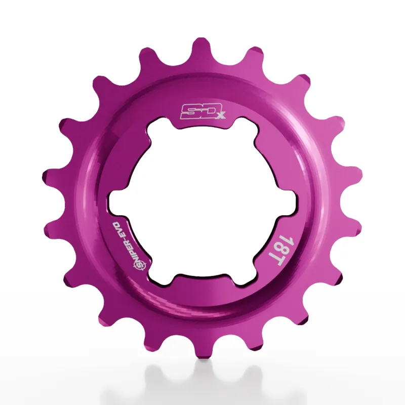 Звезда задняя SD-X Sniper Evo Alloy Cog 18T Pink
