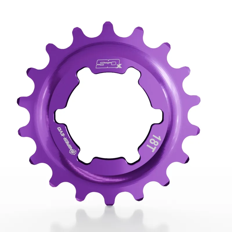 Звезда задняя SD-X Sniper Evo Alloy Cog 18T Purple