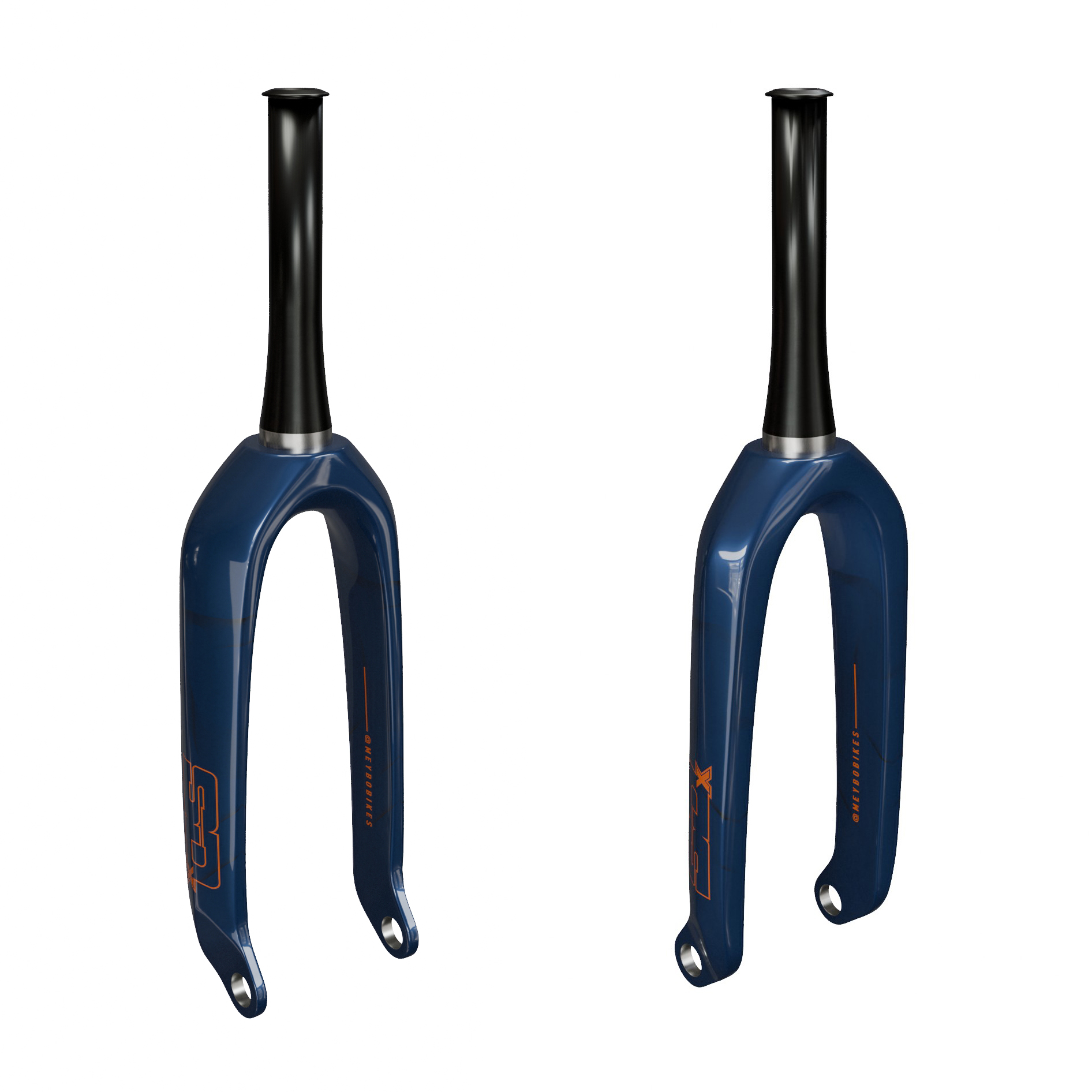 Вилка BMX SD CF1 Carbon Fork Junior 20" Meybo Petrol/Orange