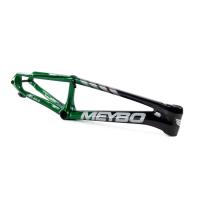 Рама карбоновая BMX-race MEYBO HSX CA Black/Green/Silver/Grey, размер 21.5