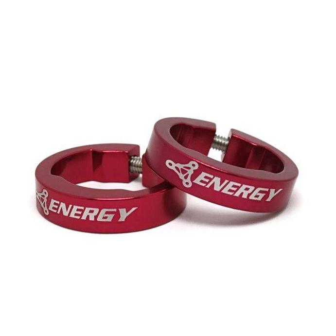 Кольца грипс Energy Lock On, 4 шт, темно-красные