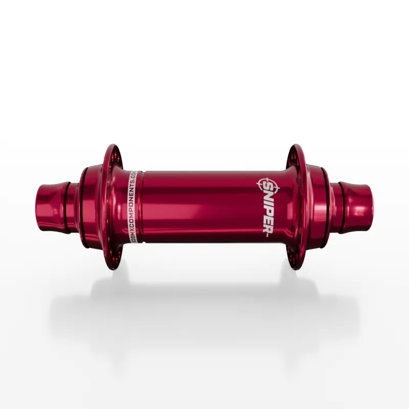 Втулка передняя SD-X Sniper Evo Air (Expert) Front Hub 28H, 10mm, Red