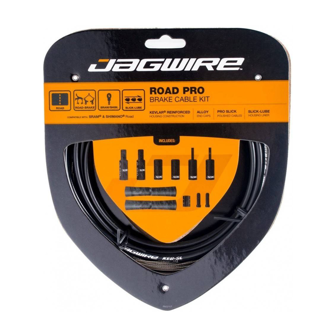 Набор рубашек и тросиков тормоза Jagwire Road Pro Brake Kit Black