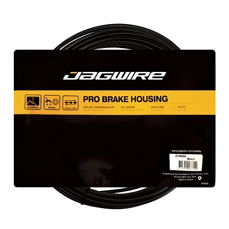 Рубашка тормоза Jagwire Brake Housing 5 мм Keb SL Compressionless Black, 10 метров, 30 наконечников