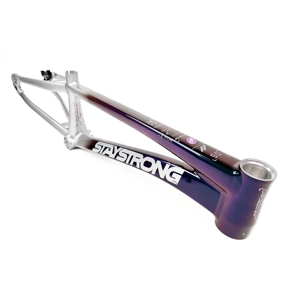Рама BMX-race StayStrong V5 2024 PRO XXXXL Disc Chameleon-Silver