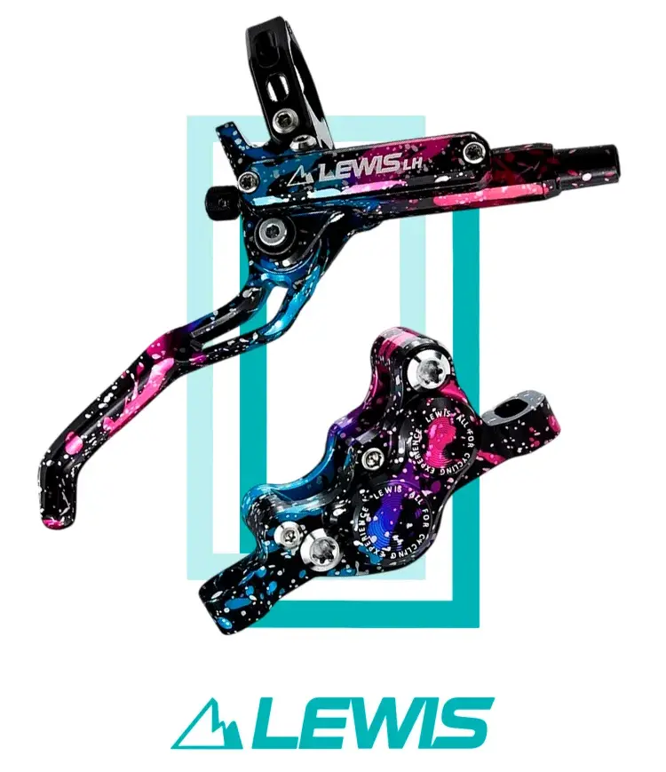 Комплект дисковых тормозов Lewis LH4 Axial Cylinder 4 поршня, 900/1800mm, mineral oil, Nebula