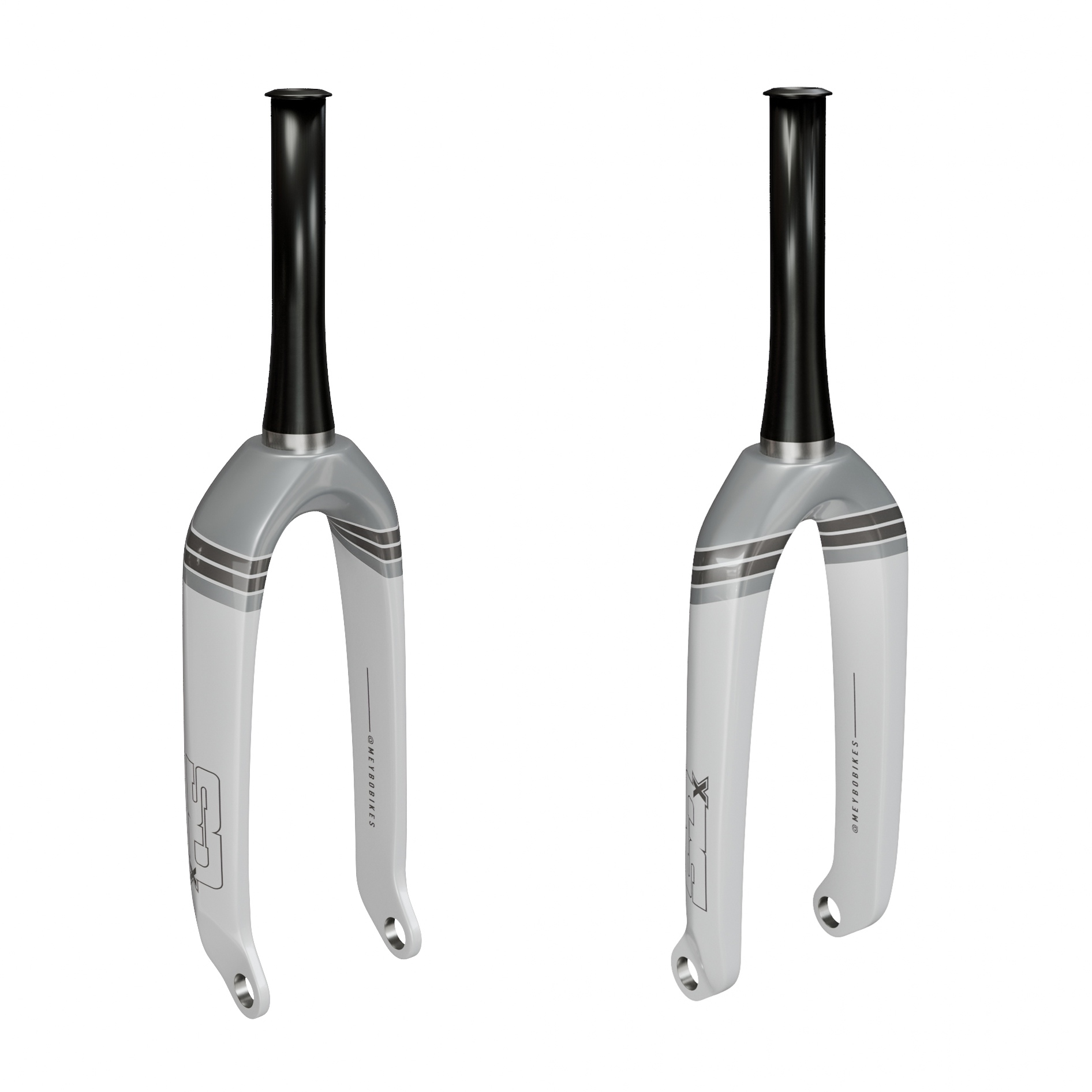 Вилка BMX SD CF1 Carbon Fork Expert 20" Meybo White/Silver