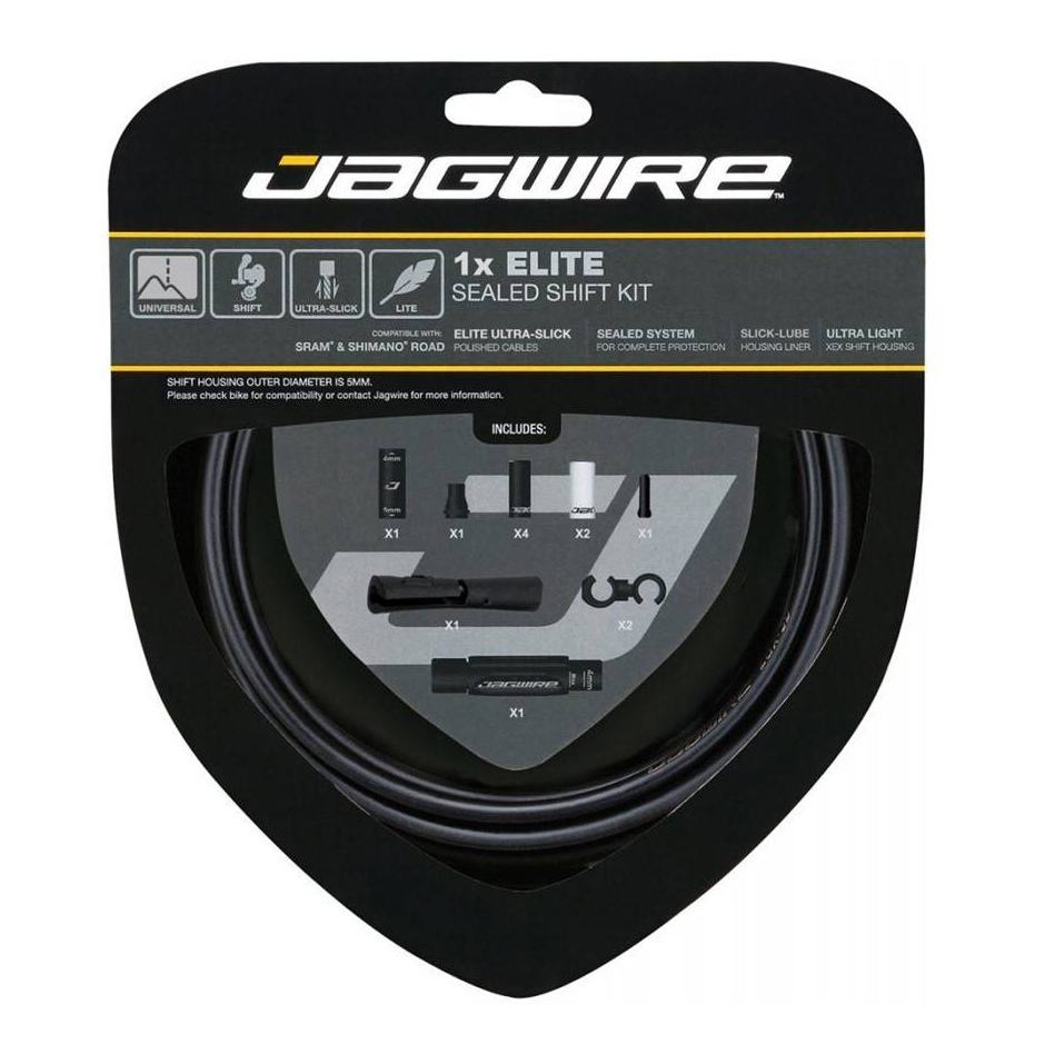 Набор рубашек и тросиков переключения Jagwire Elite Sealed Shift Kit 1X Stealth Black