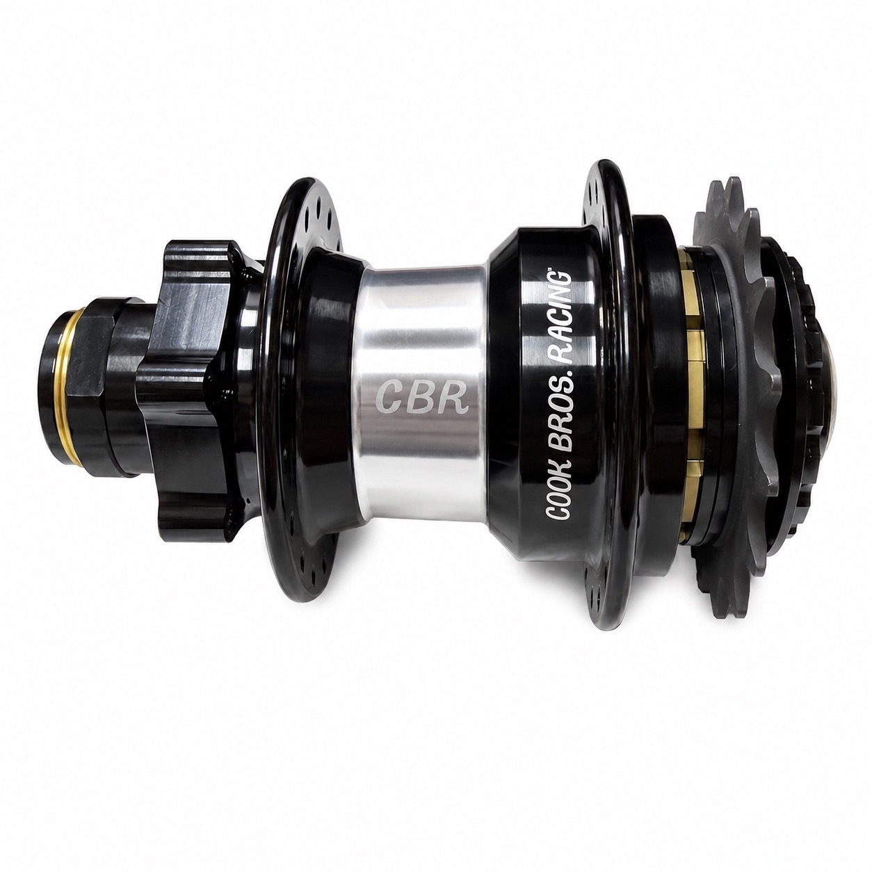 Втулка BMX задняя Cook Bros 36H Ratchet Disc 20mm, 16T (Rear) Black/Silver