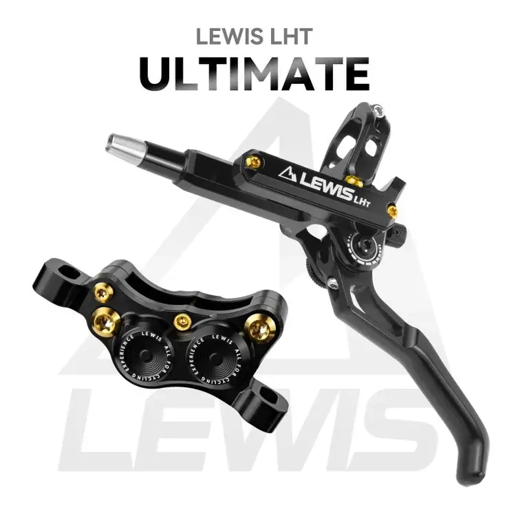 Комплект дисковых тормозов Lewis LHT Titanium Pistons 4 поршня, 900/1650mm, mineral oil, Black