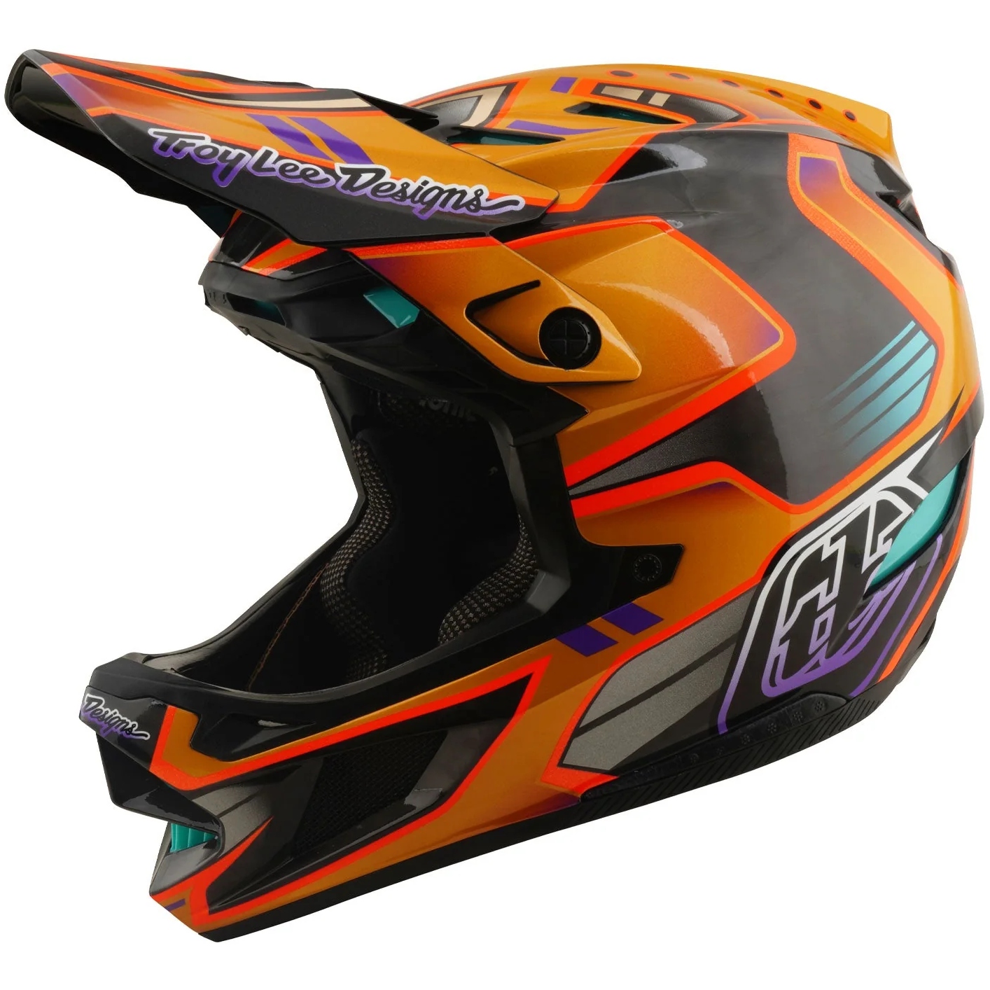 Велошлем Troy Lee Designs D4 CARBON HELMET; CREST GOLD SM