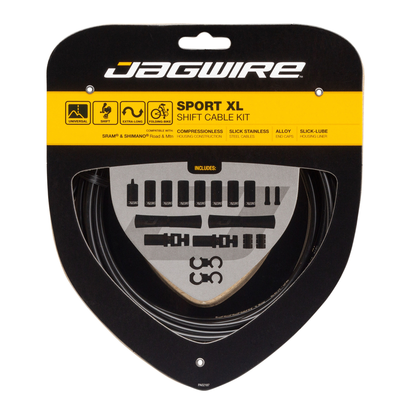 Набор рубашек и тросиков переключения Jagwire Universal Sport Shift XL Kit Black