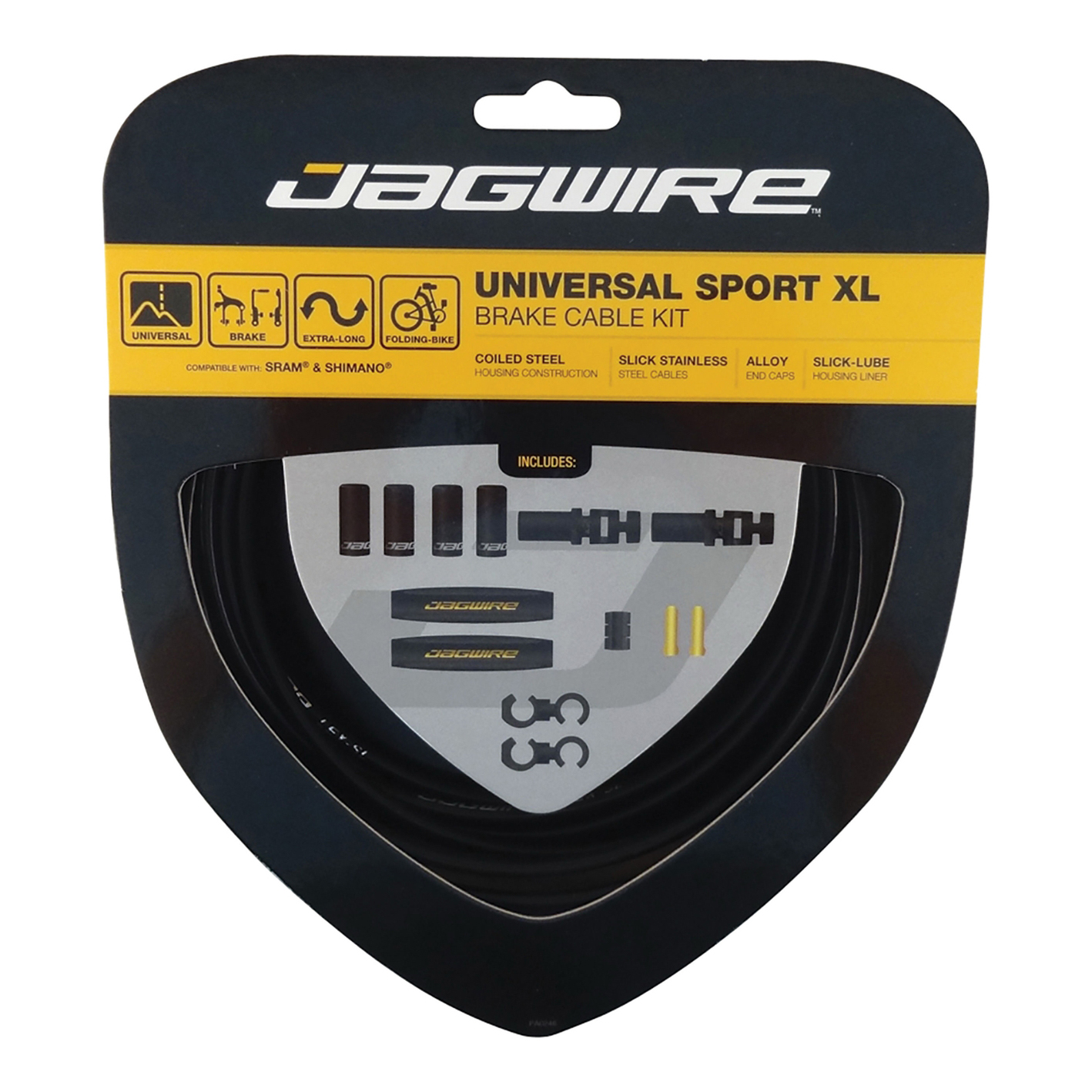 Набор рубашек и тросиков тормоза Jagwire Universal Sport Brake XL Kit Black