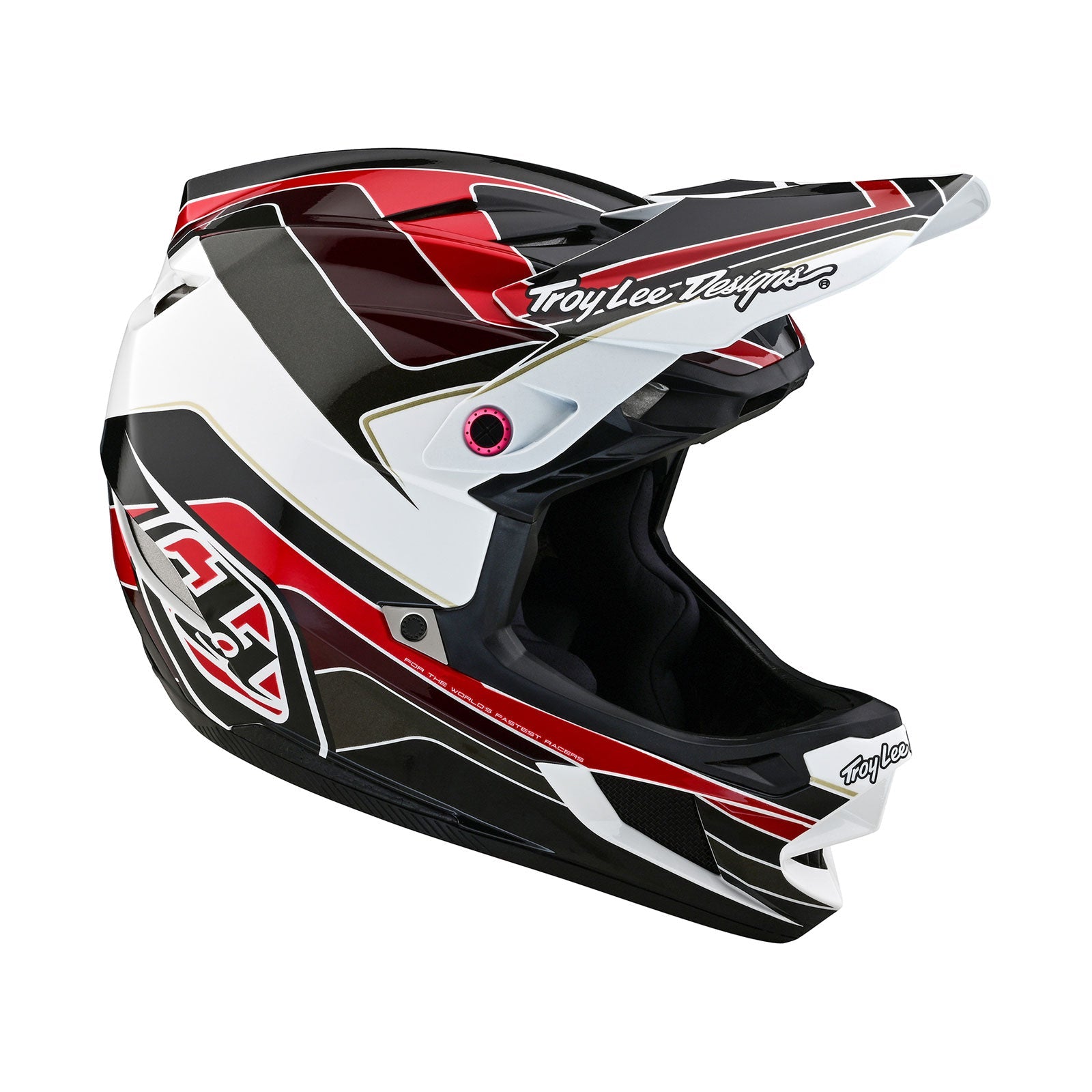 Велошлем Troy Lee Designs D4 Polyacrylite Helmet W/MIPS Block Charcoal / Red LG