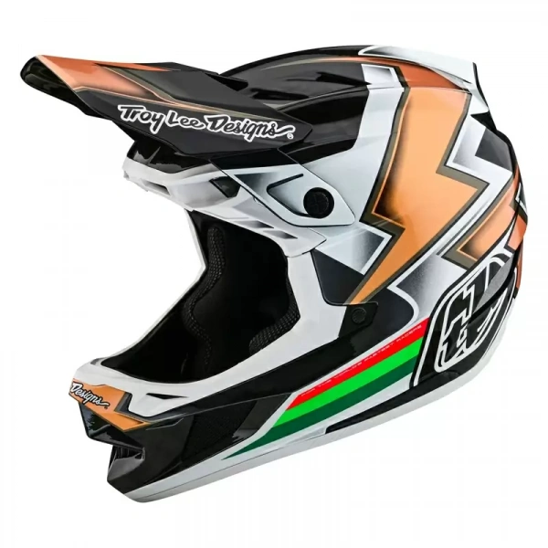 Велошлем Troy Lee Designs D4 CARBON HELMET; BLACK/ORANGE MD
