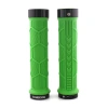 Грипсы RockBros Hexagon 142mm, нескользящие, светоотражающая заглушка, зеленые