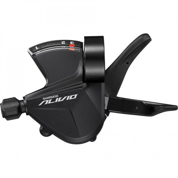 Манетка Shimano Alivio, M3100-L OEM, левая, 3 скорости, трос 1800мм