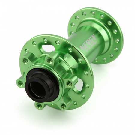 Втулка передняя Energy FH618 Boost, 32H, 110х15mm, зеленая