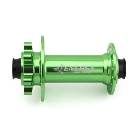 Втулка передняя Energy FH618 Boost, 32H, 110х15mm, зеленая