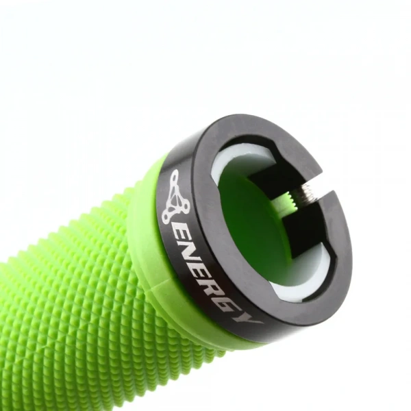 Грипсы Energy Ride, 130 мм, зелёные с чёрными кольцами