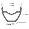 Обод 27,5" 28h SunRingle Helix TR27 Black