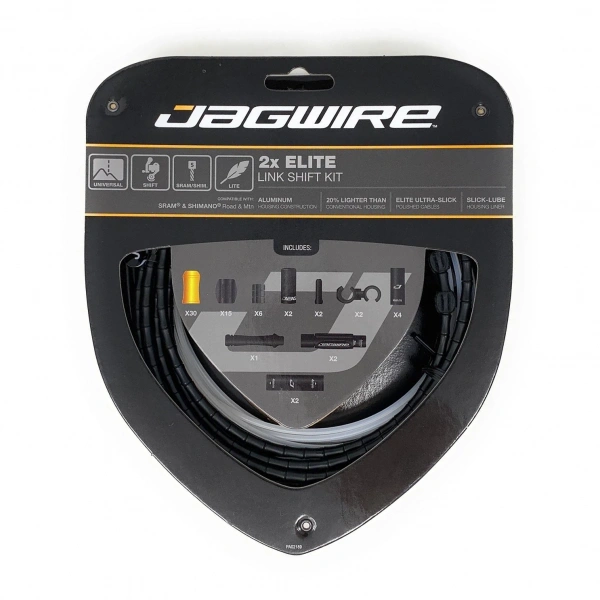 Набор рубашек и тросиков переключения Jagwire Elite Link Shift Kit 2X Black