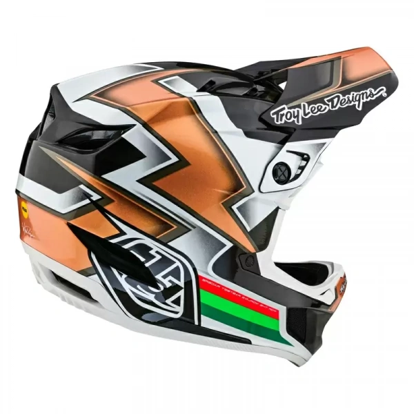 Велошлем Troy Lee Designs D4 CARBON HELMET; BLACK/ORANGE MD