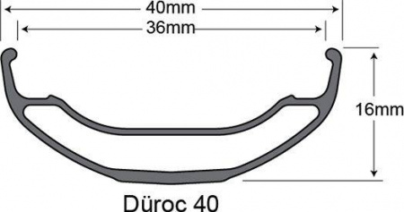 Обод 29" 28h SunRingle Duroc 40 Sleeved Black