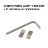 Грипсы RockBros Hexagon 142mm, нескользящие, светоотражающая заглушка, черные