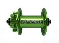 Втулка передняя Energy FH603, 32H, 100х9QR/15mm, зеленая