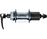 Втулка задняя Shimano Deore, M6000, 36 отв, 8/9/10ск, C.Lock, QR, с пыльником, серебр.