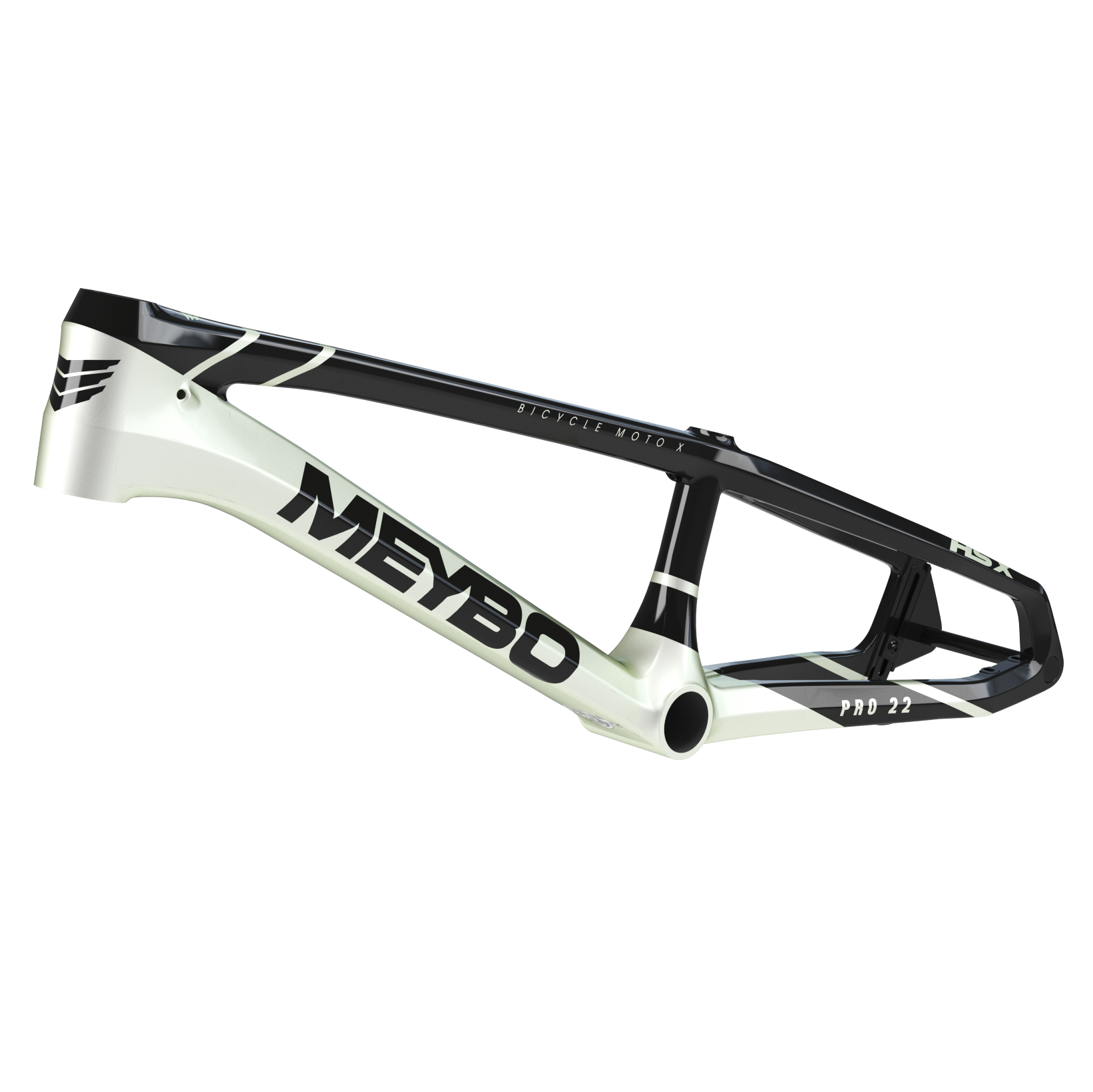 Рама BMX Race карбоновая Meybo HSX Carbon 2025 Bmx Race Frame Expert XL Black/Pearl White