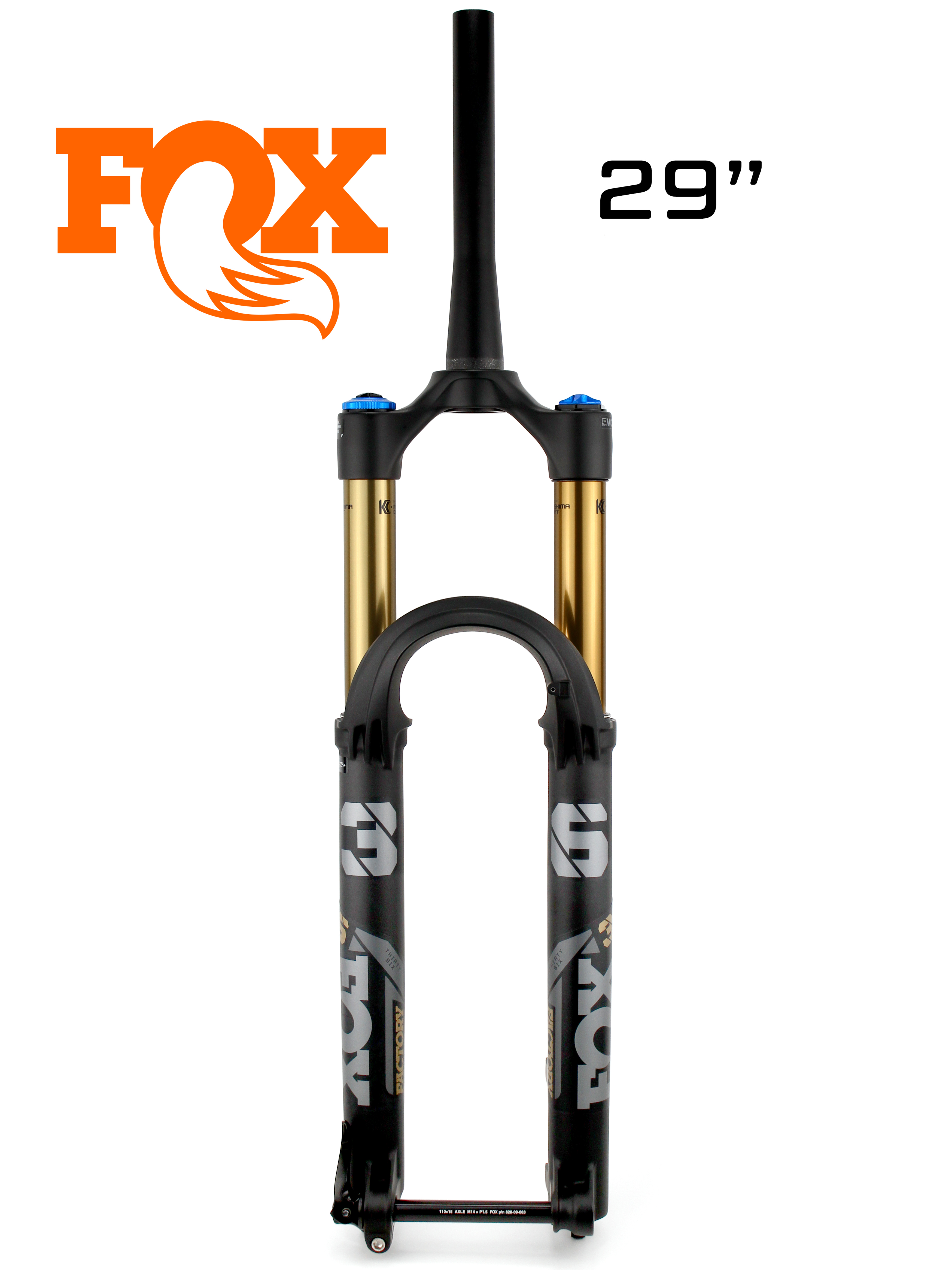 Амортизационная вилка Fox 36 Factory Float Kashima 29" 110x15mm boost, tapered, 150MM, GRIP2