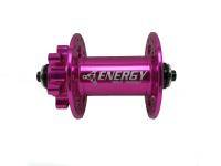 Втулка передняя Energy FH603, 32H, 100х9QR/15mm, розовая