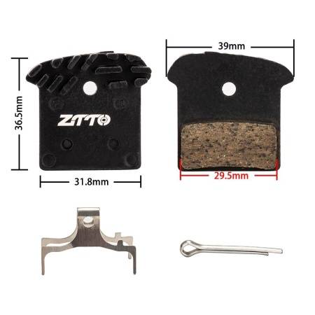 Тормозные колодки ZTTO Cooling Shimano M9000/M8000, Metallic