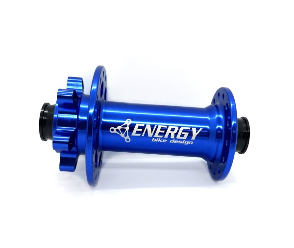 Втулка передняя Energy FH618 Boost, 28H, 110х15mm, синяя