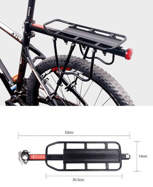 Багажник для велосипеда HS 022B, быстросъемный, регулируемый, max 50кг