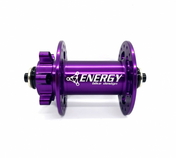 Втулка передняя Energy FH603, 32H, 100х9QR/15mm, фиолетовая