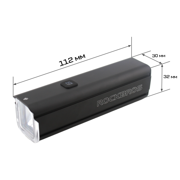 Фонарь RockBros RHL 1000 Lumen, 5 режимов, 4500mAh, алюминиевый корпус