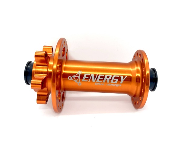 Втулка передняя Energy FH618 Boost, 32H, 110х15mm, оранжевая