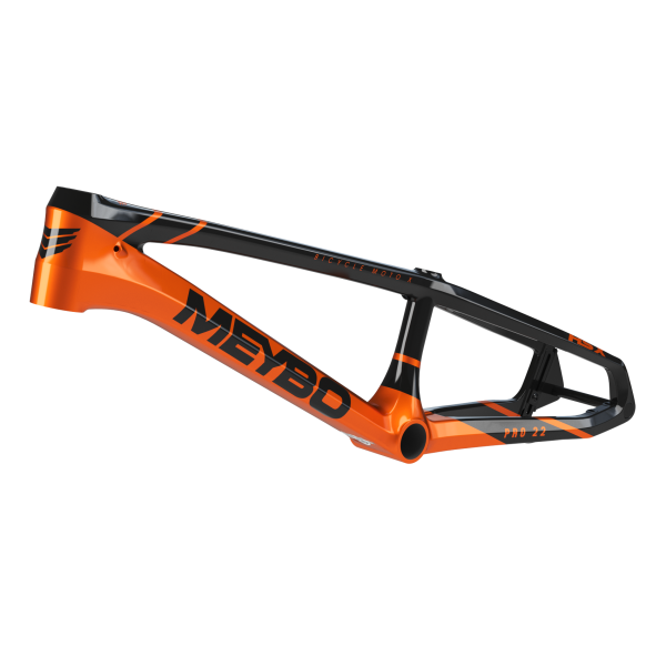 Рама BMX Race карбоновая Meybo HSX Carbon 2025 Bmx Race Frame Pro 23 Black/Orange