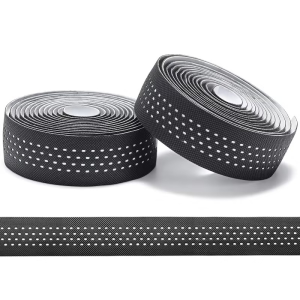 Обмотка руля RockBros Dots Non-Slip Breathable Rubber, чёрная-белая, 215х3см