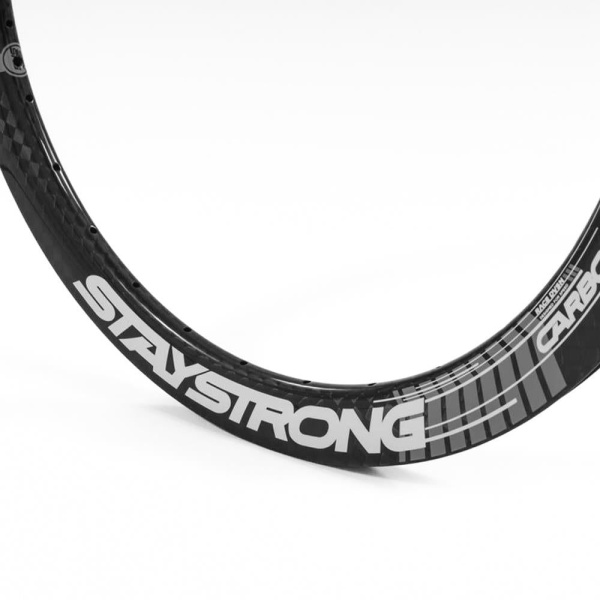 Обод BMX Stay Strong 20" x 1 3/8 28H карбон EXPERT RACE DVSN V3 FRONT (передний), черный