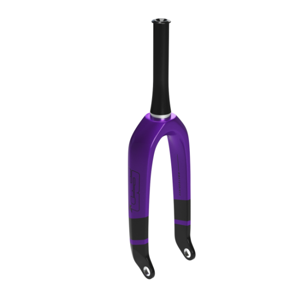 Вилка BMX SD 20" Pro Tapered 1.5 Carbon Fork V2 CNC steerer with 20Mm Dropout Black/Purple