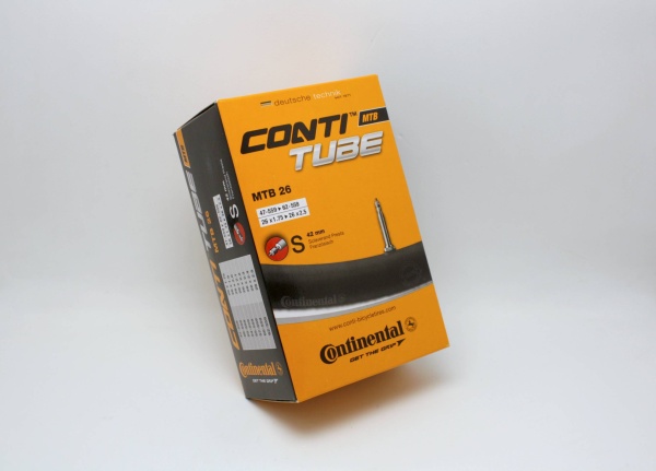 Камера 26x1.75-2.5" Continental MTB 26 вело нип. 42мм (200гр.)