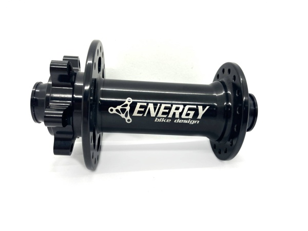 Втулка передняя Energy FH618 Boost, 28H, 110х15mm, чёрная