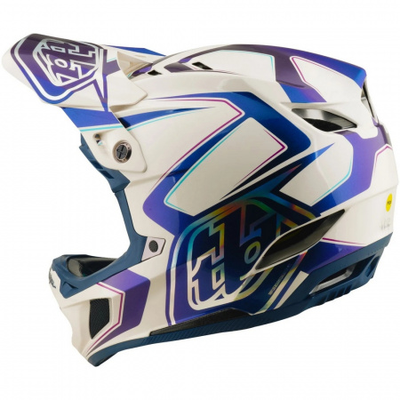 Велошлем Troy Lee Designs D4 COMPOSITE HELMET; FLARED WHITE / INDIGO MD