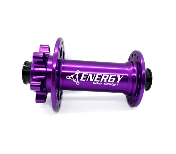 Втулка передняя Energy FH618 Boost, 32H, 110х15mm, фиолетовая