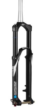 Амортизационная вилка Suntour Durolux36 Boost RC 27.5", шток Tpr, ход 180мм, черная, картридж PCS,  регулир компрессии + отскок, штаны магниевые, ноги 36мм чёрные, ось 15х110мм, для ДТ PM 180мм